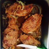 Picanha ao forno com vinho branco