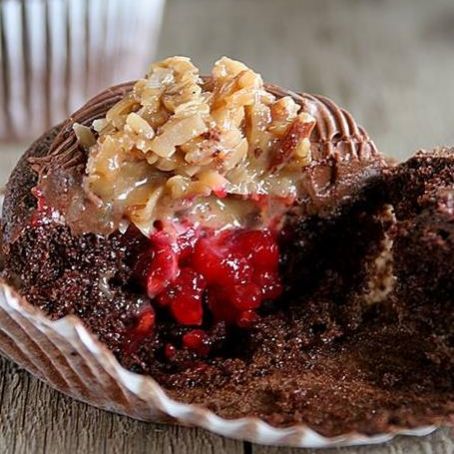 Queque de Chocolate e Framboesa