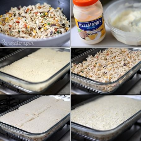 Torta Gratinada de Pão de Forma