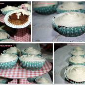 Muffins de Iogurte e Chocolate com Queijo Creme