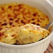 Frango gratinado com creme de milho