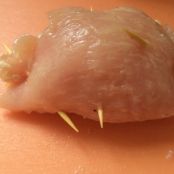 Sobrecoxa recheada com tomate seco e peito de perú - Etapa 2