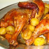 Frango Assado com Creme de Cebola e Maionese