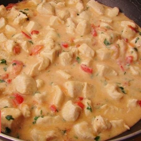 frango com pimentão e catupiry