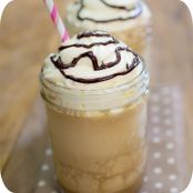 Frappuccino de caramelo e baunilha