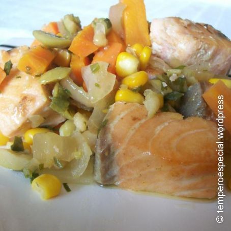 Salmão com Legumes