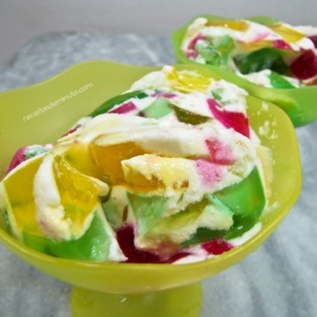 Gelatina Colorida cremosa