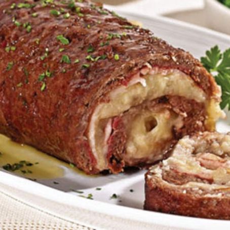Rocambole de Carne Recheado