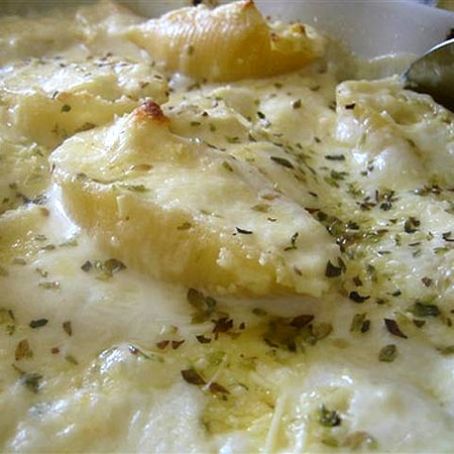 Conchiglione de Figo e Ricota aos Quatro Queijos