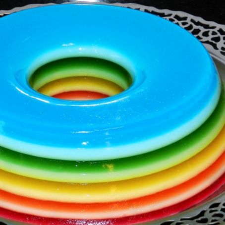 Gelatina Colorida em Camadas