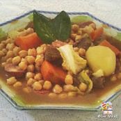 Grão de bico com legumes