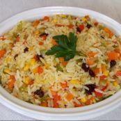 Arroz festivo natalino