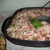 Arroz Carreteiro com charque delicioso