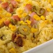 Arroz cremoso de pressão com linguiça