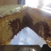 Bolo mármore delicioso com cobertura de chocolate branco - Etapa 4