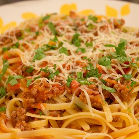 Macarrão com Carne Moída e Queijo