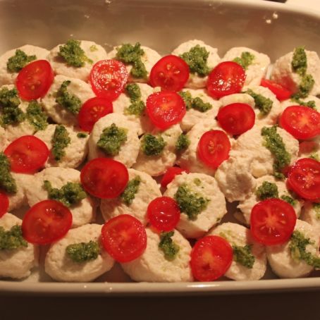 Nhoque de Ricota com Pesto