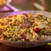 Arroz de forno com frango e milho