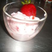 Gelado de morango - Etapa 1