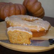 Bolo de abóbora, tangerinas e canela com glace de tangerina