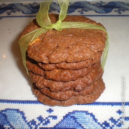 Bolachas de chocolate com pepitas de chocolate branco