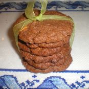 Bolachas de chocolate com pepitas de chocolate branco