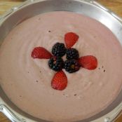 Mousse de frutas vermelhas