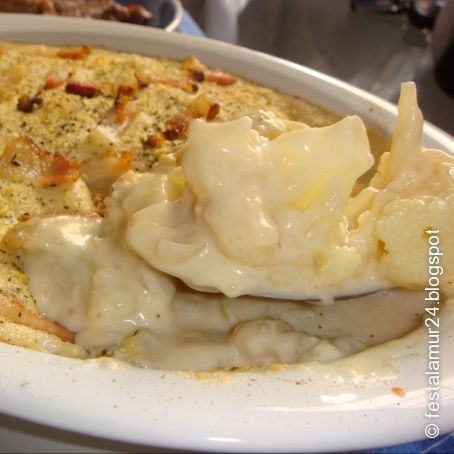 Couve flor gratinada