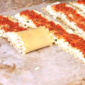 Lasanha em rolinhos - Etapa 2