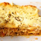 Lasanha de frango ao molho de requeijão
