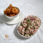 Lula empanada e arroz de lula