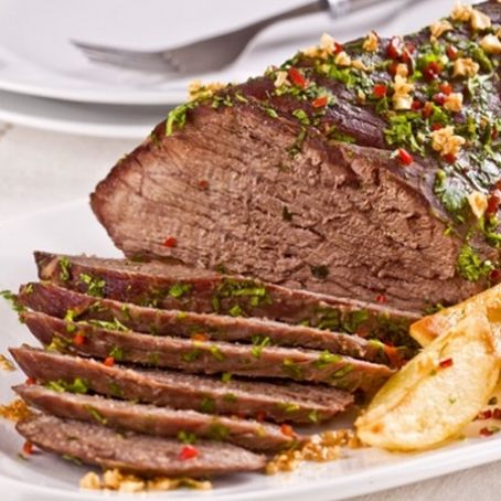 Maminha assada com manjericão