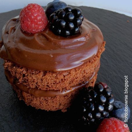 Mini naked cake de nutella