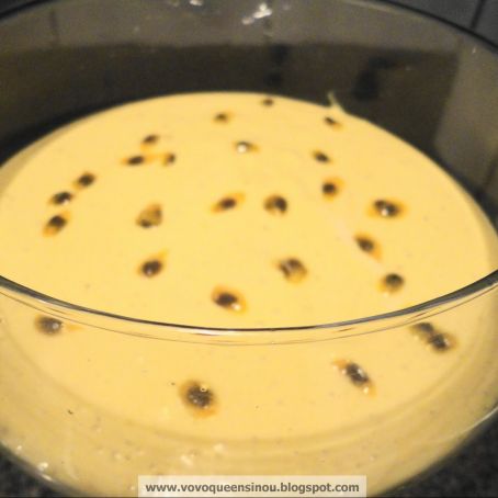 Mousse de maracujá de gelatina