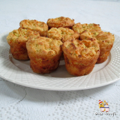 Muffin de arroz e legumes