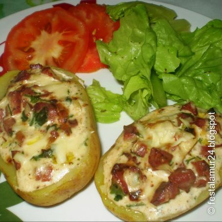 Batata recheada 3 sabores