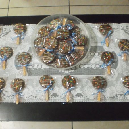 Pirulitos de falso alfajor