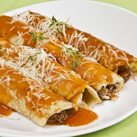 Massa de panqueca simples.