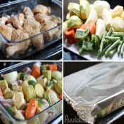 Frango Assado com Legumes e Bacon - Etapa 2