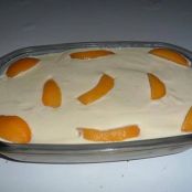 Pavê de pêssego em calda