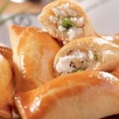 Petisco assado de ricota