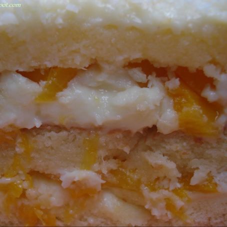 Bolo gelado de frutas