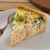 Quiche de frango e palmito