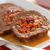 Alcatra recheada com linguiça