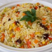 Arroz temperado de festa