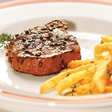 Bife aromático com fritas