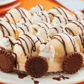 Bolo de sorvete e bolacha de chocolate recheada