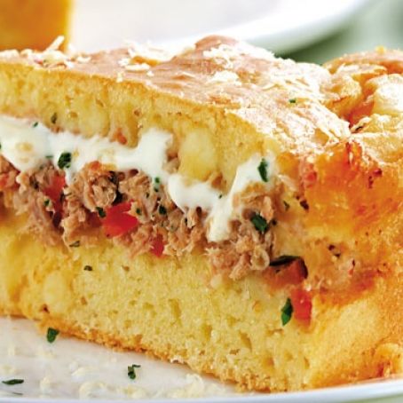 Empadão de atum e queijo