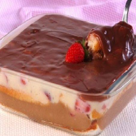 Gelado tentação de morango