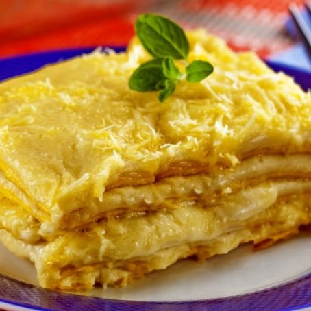 Lasanha aos quatro queijos